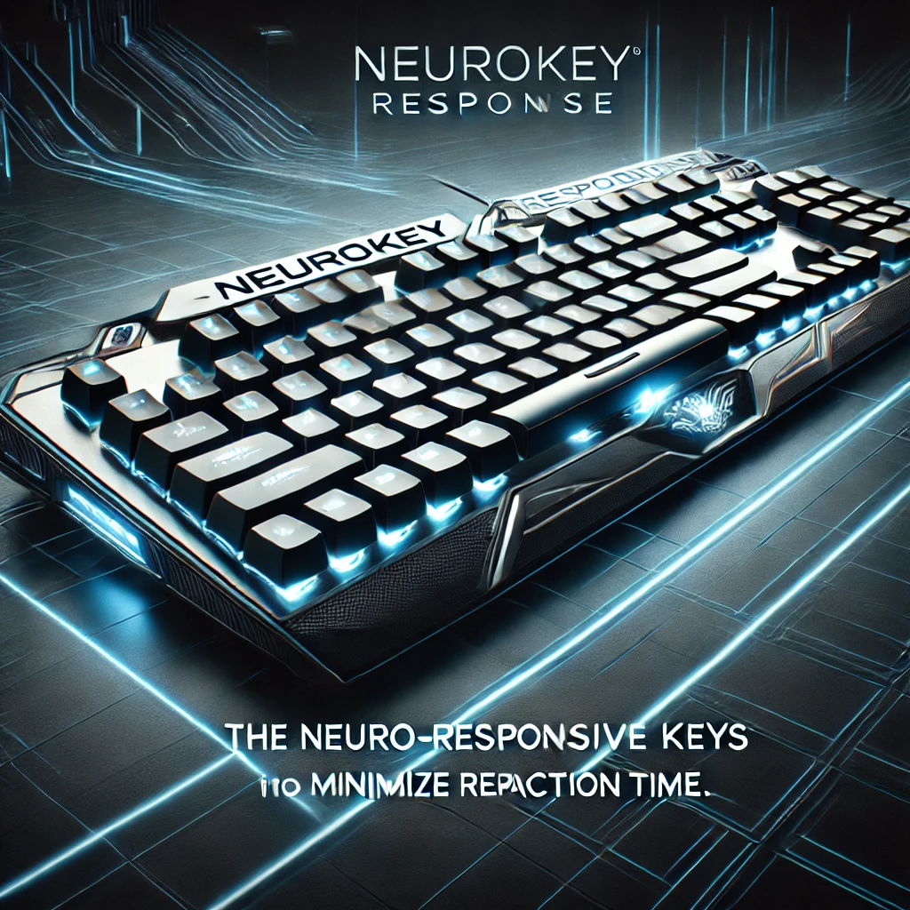 NeuroKey Response - Gaming Keyboard Designed with Neuro-Responsive Keys to Minimize Reaction Time